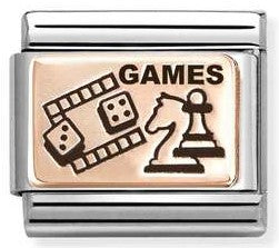 430111/22 Classic steel, 9k rose gold Table games