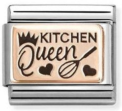 430111/23 Classic steel,9k rose gold Kitchen Queen