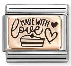 430111/24 Classic steel, 9k rose gold Made with love