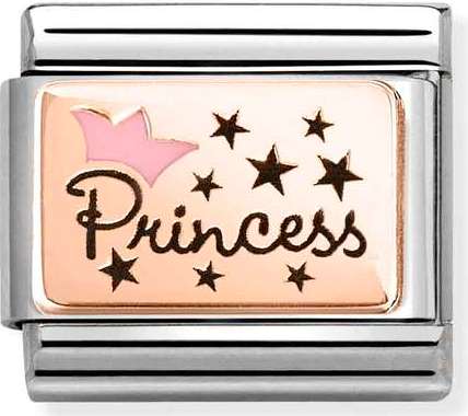 430204/02 Classic steel, enamel,9k gold Princess