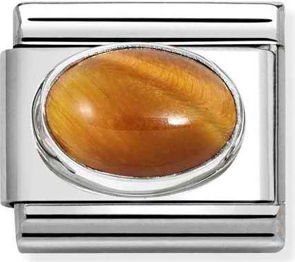330510/41 Classic HARD STONES steel, 925 silver Tigers eye