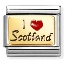 030231/71 Classic 18ct Gold & Steel I Love Scotland