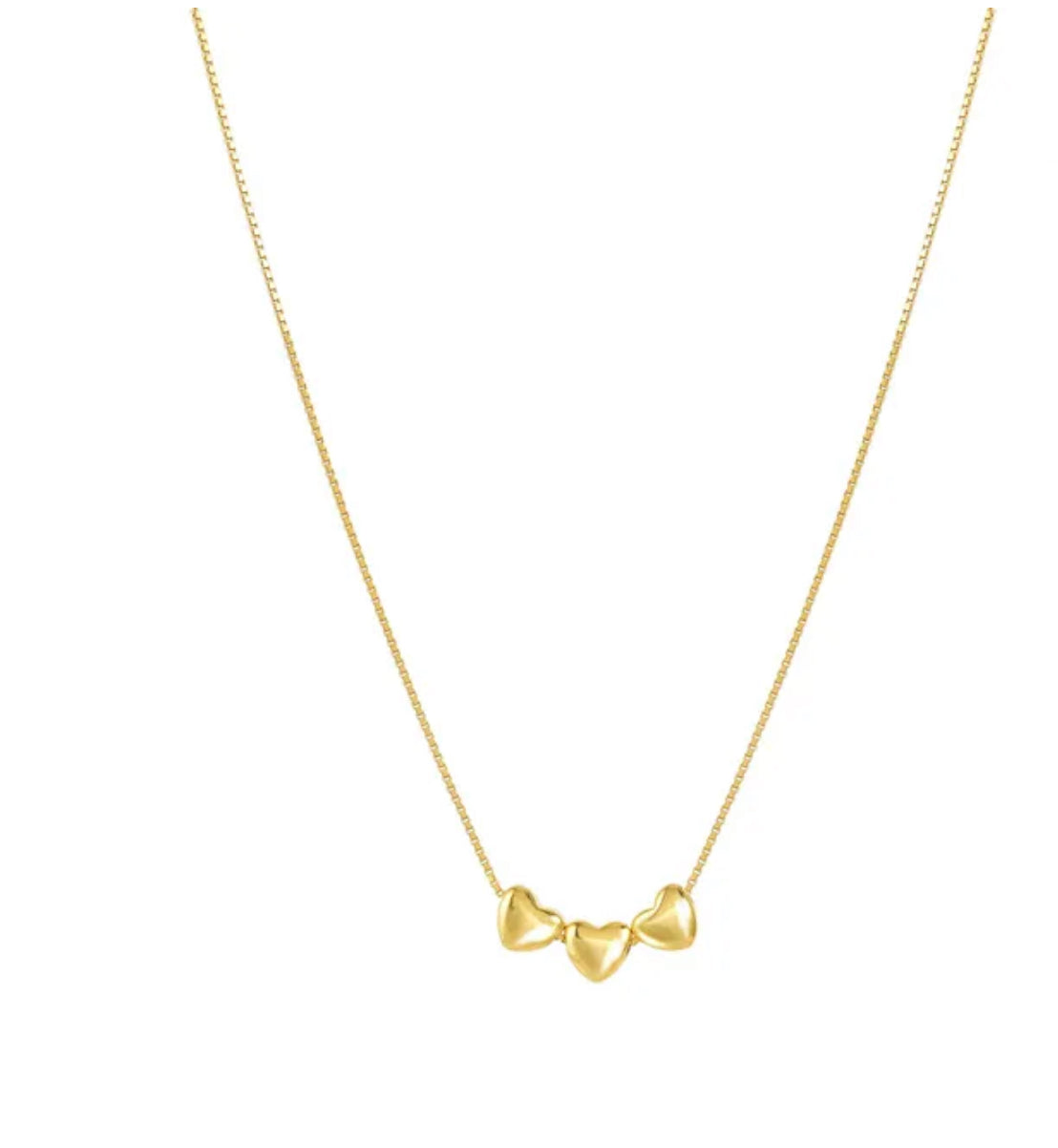 241305 006 ARMONICA NECKLACE, 3 HEARTS