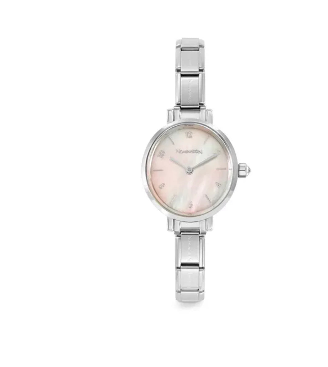 076038/009 TIME WATCH, OVAL PINK MOTHER OF PEARL