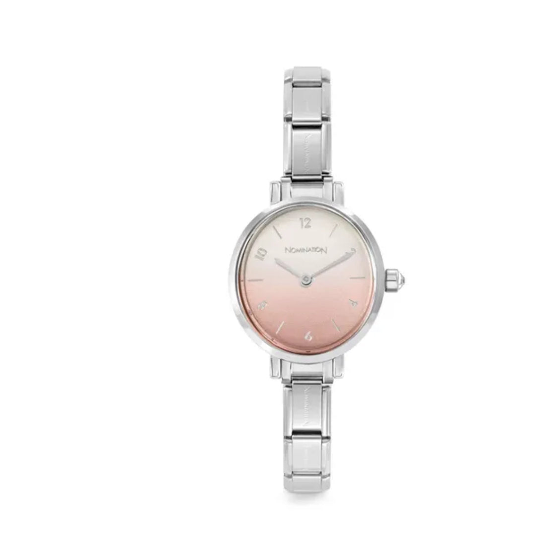 076038/036 TIME OVAL WATCH, SUNRAY FADE PASTEL PINK