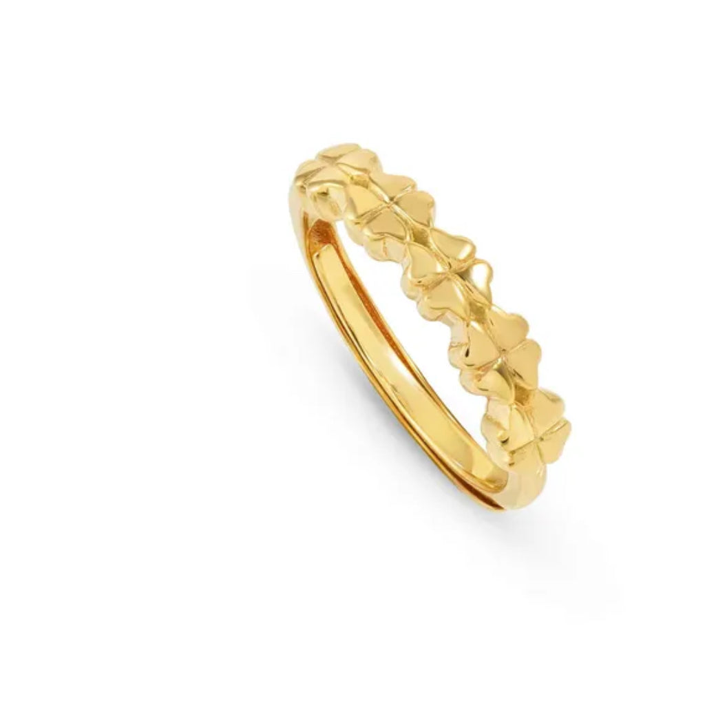241300 003 ARMONICA RING, FOUR-LEAF CLOVERS