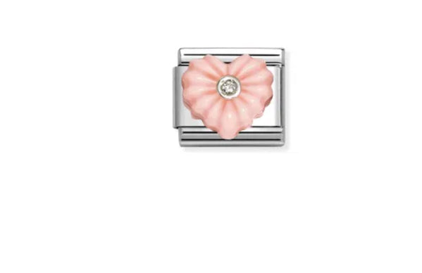 COMPOSABLE CLASSIC LINK PINK CRIMPED HEART