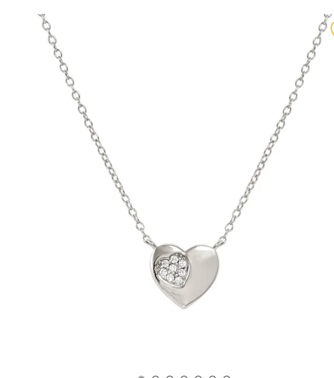 242303 004 PETIT SPARKLE NECKLACE, HEART