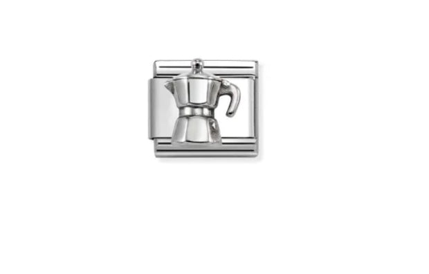 COMPOSABLE CLASSIC LINK, SILVER COFFEE POT