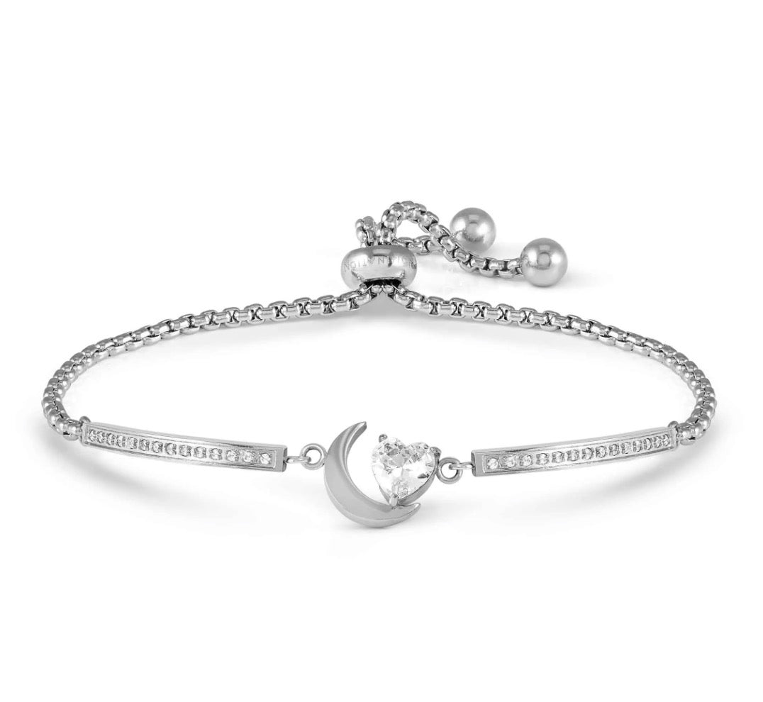 028019 038 MILLELUCI BRACELET, MOON WITH CZ