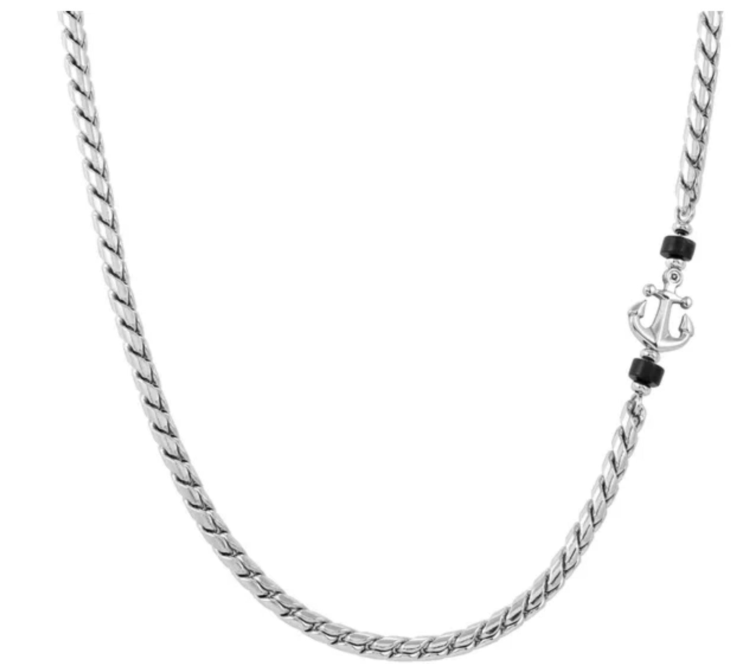 027508 063 ATLANTE NECKLACE, ANCORA AND NATURAL STONES