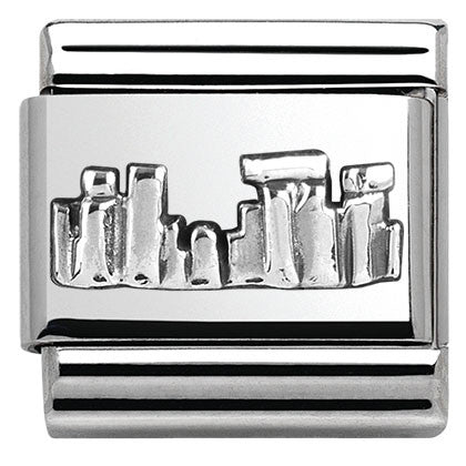 330105/30 Classic MONUMENTS RELIEF Silver 925 Stonehenge