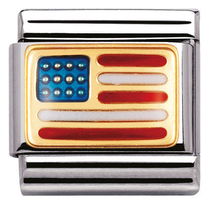 030235/04 Classic S/steel,enamel,bonded yellow gold,USA (America)