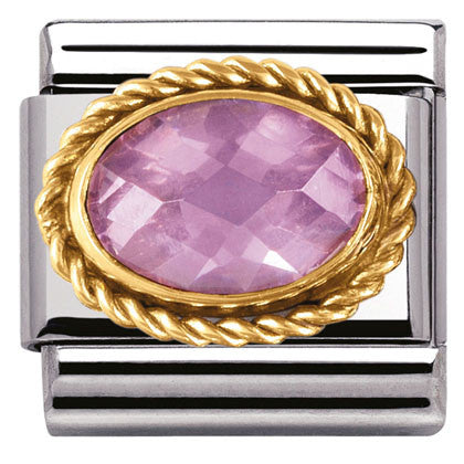 030602/003 CLASSIC FACETED S/Steel, Bonded Yellow Gold 18k gold PINK