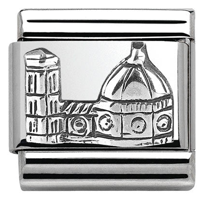 330105/14 Classic MONUMENTS RELIEF, silver 925 Florence Duomo (Italy)