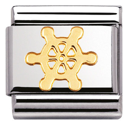 030106/14 Classic S/Steel,bonded yellow gold Boatwheel