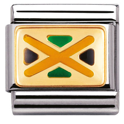 030235/16 Classic steel enamel bonded yellow gold JAMAICA (America)