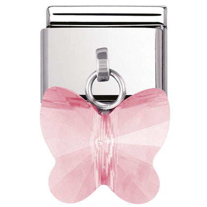 030604/11 Classic,S/steel, butterfly Pink