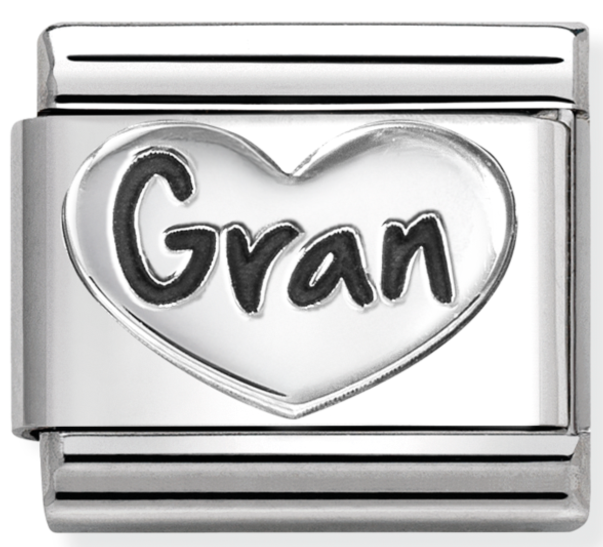 330101/98 Classic Silver& st.steel Gran Heart