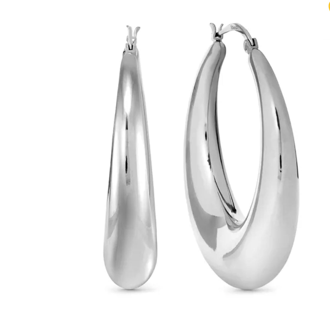134320 001 ECCLECTICA EARRINGS, HOOP, LARGE