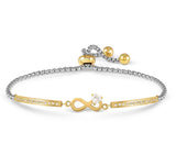 028021 024 MILLELUCI BRACELET, INFINITY SYMBOL WITH CZ