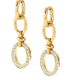 AFFINITY earrings, steel  cz (PENDANT) Yellow Gold 028608/012