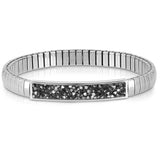 XTE SMALL bracelets,steel & Crystal Rock Grey 043220/018