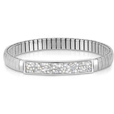XTE SMALL bracelets,steel & Crystal Rock SILVER 043220/032