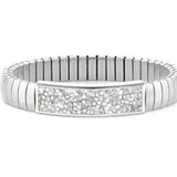 XTE MEDIUM bracelets,steel & Crystal Rock SILVER 043221/032