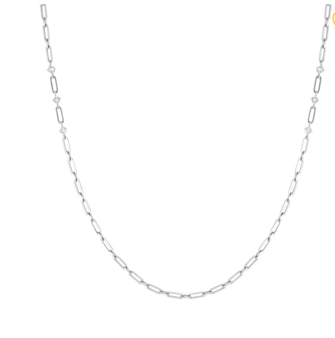 029402 001 CHAINSOFSTYLE LONG NECKLACE WITH CUBIC ZIRCONIA