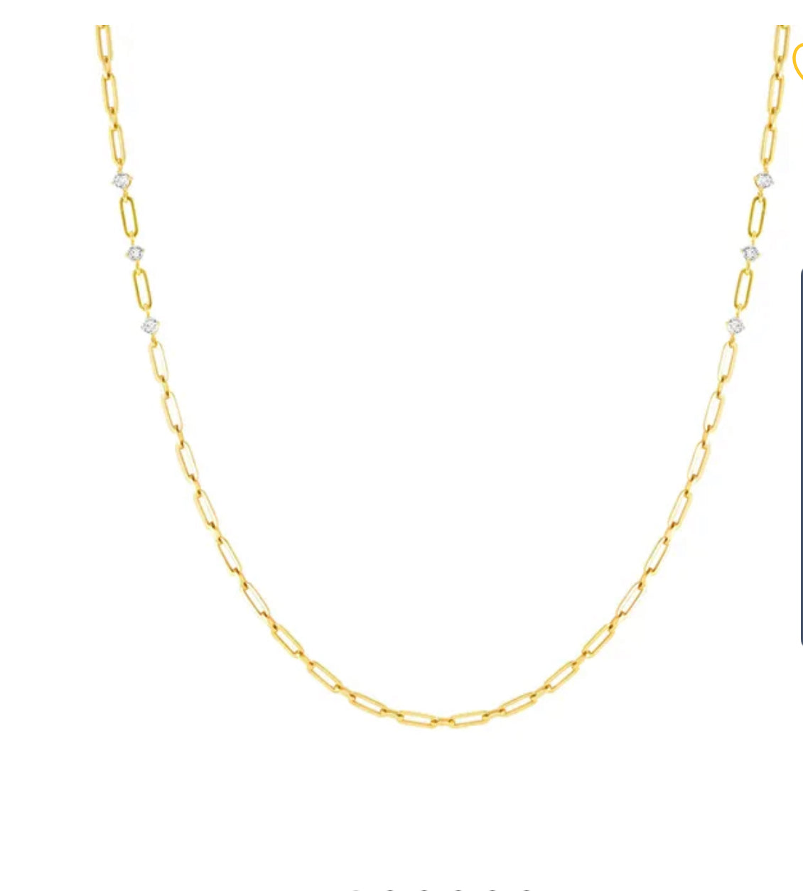 029402 012 CHAINSOFSTYLE LONG NECKLACE WITH CUBIC ZIRCONIA