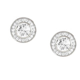 AUREA earrings 925 silver,CZ, STUD  White 145705/010