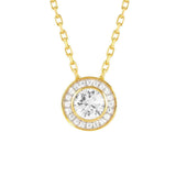 AUREA necklace 925 silver,CZ YELLOW GOLD White 145710/010