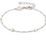 BELLA bracelet ed, DETAILS, 925 silver,CZ,Mixed Chain 146684/034
