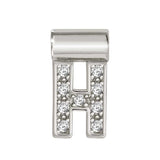 147115/008 SeiMia Letter H 925 Silver + CZ
