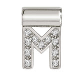 147115/013 SeiMia Letter M 925 Silver + CZ