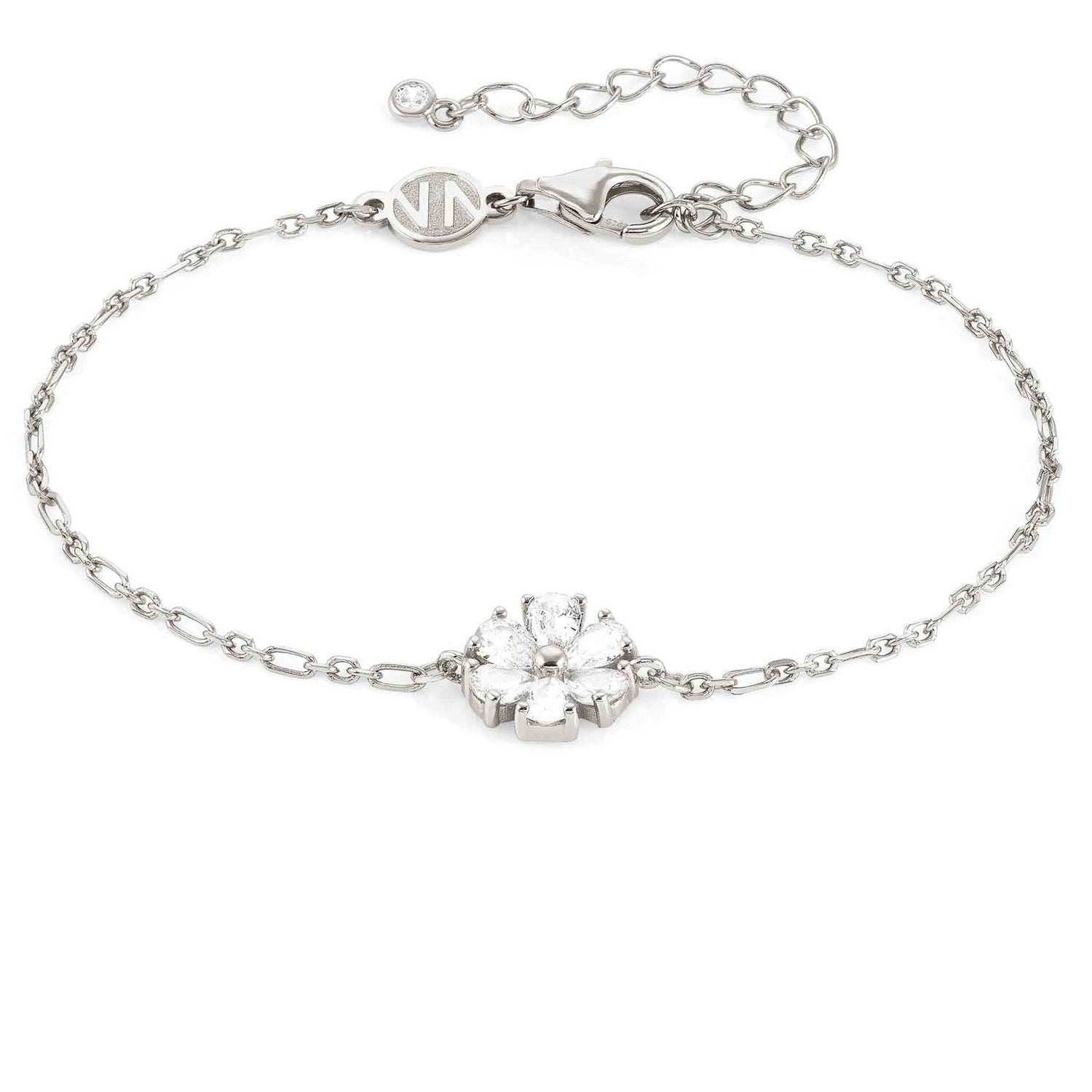 SWEETROCK bracelet ed. NATURE  925 silver,CZ, Flower 148037/043