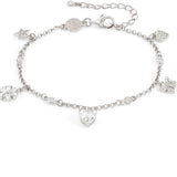 SWEETROCK bracelet ed. NATURE  925 silver, CZ,  (RICH) Mixed Silver 148038/046