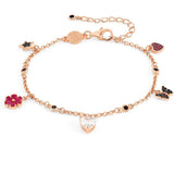 SWEETROCK bracelet ed. NATURE  925 silver, CZ, (RICH) Mixed Rose Gold 148038/047