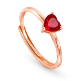 SWEETROCK ring ed. SPARKLING LOVE, 925 silver, CZ,  Rose Gold