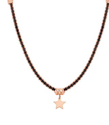 148602/033 CHIC&CHARM necklace,925 silver & CZ,Rose Gold Star