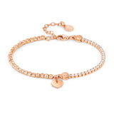 CHIC & CHARM bracelet ed. CELEBRATION  925 silver, CZ,  (SYMBOL) Rose gold Heart 148616/087
