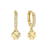 242305 003 PETIT SPARKLE HOOP EARRINGS, CLOVER