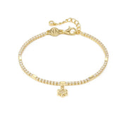 242302 012 PETIT SPARKLE TENNIS BRACELET, FLOWER