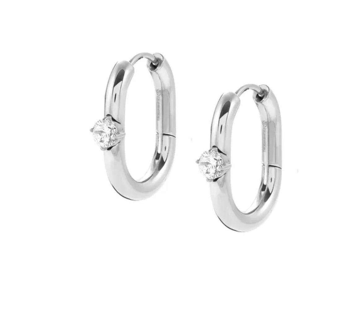 029403 001 CHAINSOFSTYLE HOOP EARRINGS WITH CZ