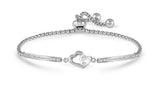 028019 022 MILLELUCI BRACELET, DOUBLE HEART