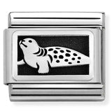 330111/36 Classic PLATES  steel & 925 silver, Seal
