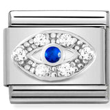 330304/43 Classic steel , CZ, silver 925 Eye