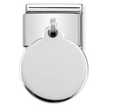 331801/01 Classic Silver Charm Plate circle