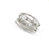 242802/010
MY REBEL ART BAND RING WITH WHITE STONES